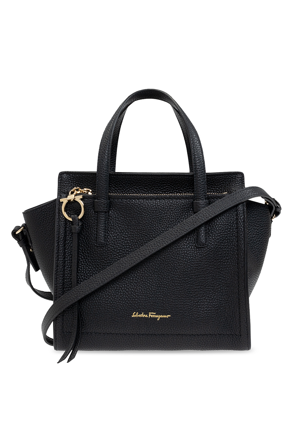 Salvatore ferragamo amy small leather tote sale